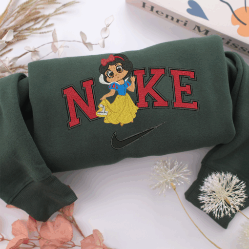 Nike Chibi Snow White Nike Embroidered Sweatshirt, Nike Movie Inspired, Best Gifts Idea For Him Her - Image 3
