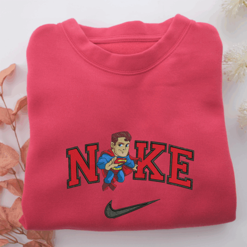 Nike Chibi Superman Nike Embroidered Sweatshirt, Nike Movie Inspired, Best Gifts Idea For Him Her - Image 5