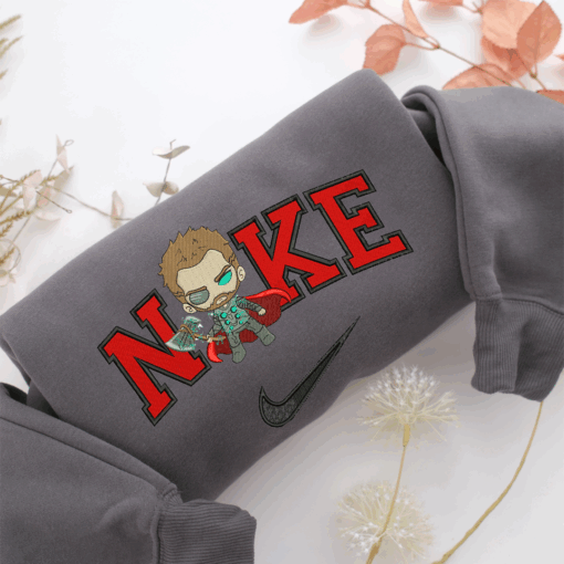 Nike Chibi Thor Nike Embroidered Sweatshirt, Nike Movie Inspired, Best Gifts Idea For Him Her - Image 4