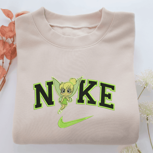 Nike Chibi Tinkerbell Nike Embroidered Sweatshirt, Nike Movie Inspired, Best Gifts Idea For Him Her
