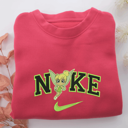 Nike Chibi Tinkerbell Nike Embroidered Sweatshirt, Nike Movie Inspired, Best Gifts Idea For Him Her - Image 5