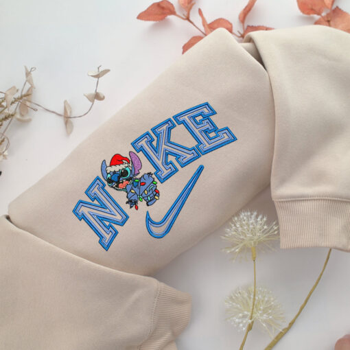 Nike Christmas Stitch Embroidery, Disneyland Embroidered Sweatshirt, Movie Disney Inspired, Best Gifts Idea For Him Her