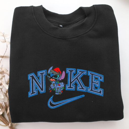 Nike Christmas Stitch Embroidery, Disneyland Embroidered Sweatshirt, Movie Disney Inspired, Best Gifts Idea For Him Her - Image 5