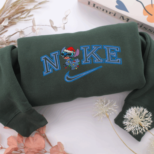 Nike Christmas Stitch Nike Embroidered Sweatshirt, Nike Movie Inspired, Best Gifts Idea For Him Her - Image 3