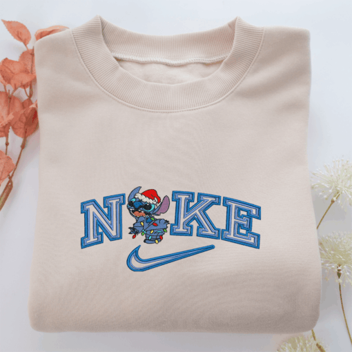 Nike Christmas Stitch Nike Embroidered Sweatshirt, Nike Movie Inspired, Best Gifts Idea For Him Her