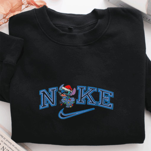 Nike Christmas Stitch Nike Embroidered Sweatshirt, Nike Movie Inspired, Best Gifts Idea For Him Her - Image 2