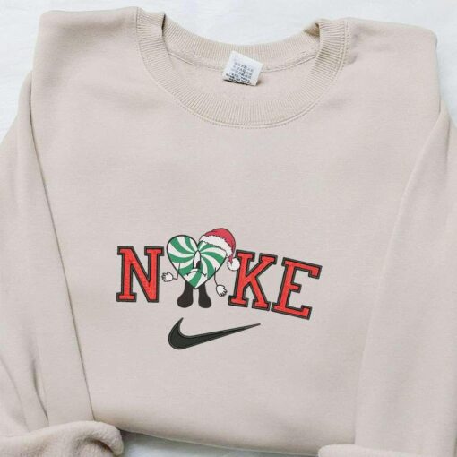 Nike Christmas X Bad Bunny Santa Hat Embroidered Sweatshirt Christmas Embroidered Shirt Best Christmas Gift Ideas