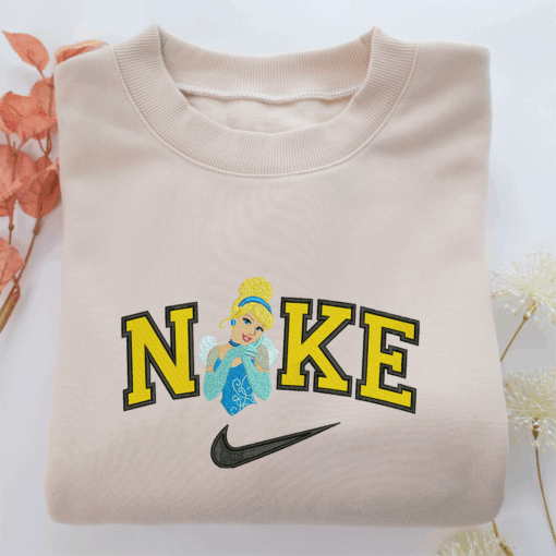 Nike Cinderella Half Nike Embroidered Sweatshirt, Nike Movie Inspired, Best Gifts Idea For Him Her