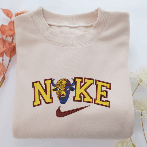 Nike Cow Nike Embroidered Sweatshirt, Nike Movie Inspired, Best Gifts Idea For Him Her