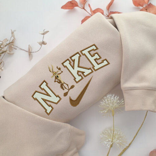 Nike Coyote Cartoon Embroidery, Disneyland Embroidered Sweatshirt, Movie Disney Inspired, Best Gifts Idea For Him Her