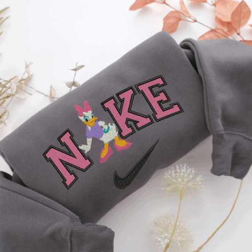 NIke Daisy Duck Full Nike Embroidered Sweatshirt, Nike Movie Inspired, Best Gifts Idea For Him Her - Image 4