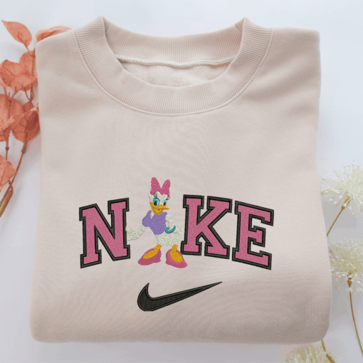 NIke Daisy Duck Full Nike Embroidered Sweatshirt, Nike Movie Inspired, Best Gifts Idea For Him Her