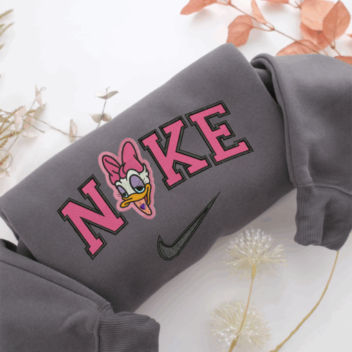 Nike Daisy Duck Nike Embroidered Sweatshirt, Nike Movie Inspired, Best Gifts Idea For Him Her - Image 4