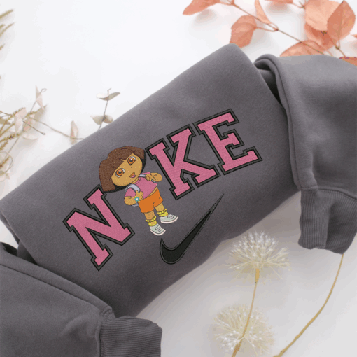 Nike Dora Nike Embroidered Sweatshirt, Nike Movie Inspired, Best Gifts Idea For Him Her - Image 4