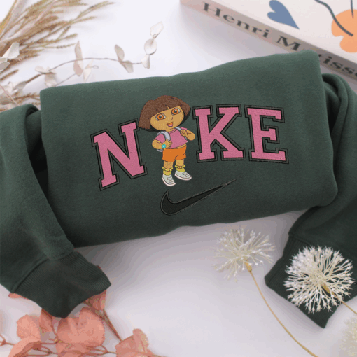 Nike Dora Nike Embroidered Sweatshirt, Nike Movie Inspired, Best Gifts Idea For Him Her - Image 3