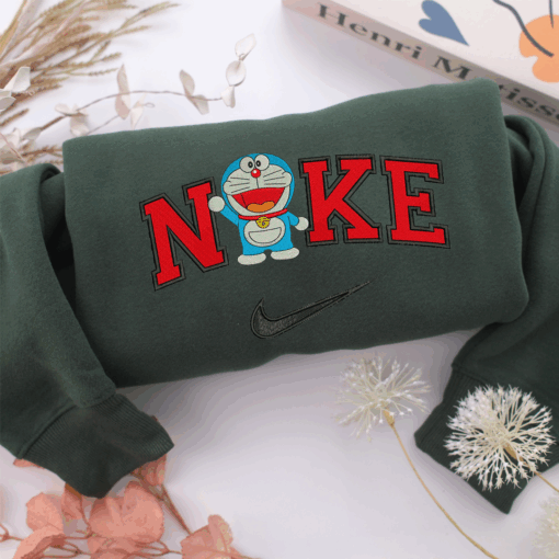 Nike Doraemon Nike Embroidered Sweatshirt, Nike Movie Inspired, Best Gifts Idea For Him Her - Image 3