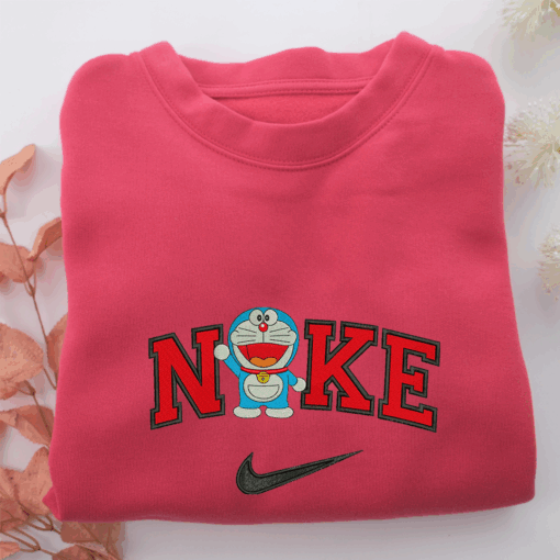 Nike Doraemon Nike Embroidered Sweatshirt, Nike Movie Inspired, Best Gifts Idea For Him Her - Image 5