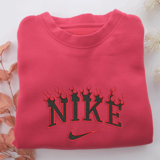 Nike Fire Effect Nike Embroidered Sweatshirt, Nike Movie Inspired, Best Gifts Idea For Him Her  - 4 Size_s - Image 5