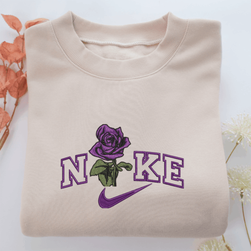 Nike Flower v2 Nike Embroidered Sweatshirt, Nike Movie Inspired, Best Gifts Idea For Him Her