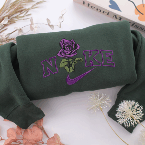 Nike Flower v2 Nike Embroidered Sweatshirt, Nike Movie Inspired, Best Gifts Idea For Him Her - Image 3