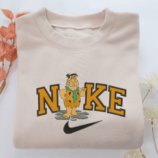 Nike Fred Flintstone Nike Embroidered Sweatshirt, Nike Movie Inspired, Best Gifts Idea For Him Her