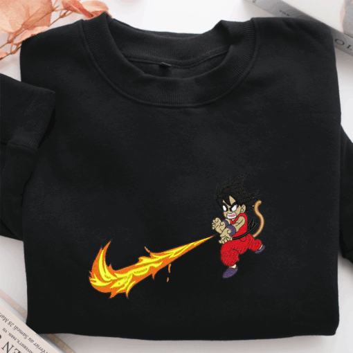 Nike Goku Nike Embroidered Sweatshirt, Nike Movie Inspired, Best Gifts Idea For Him Her - Image 3