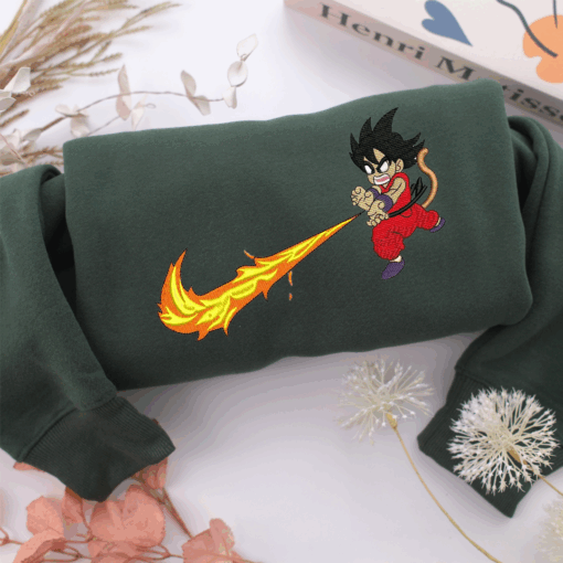 Nike Goku Nike Embroidered Sweatshirt, Nike Movie Inspired, Best Gifts Idea For Him Her - Image 5