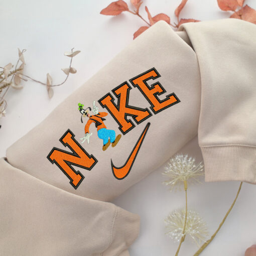 Nike Goofy Embroidery, Disneyland Embroidered Sweatshirt, Movie Disney Inspired, Best Gifts Idea For Him Her