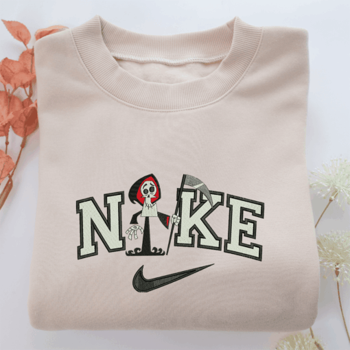 Nike Grim Reaper Nike Embroidered Sweatshirt, Nike Movie Inspired, Best Gifts Idea For Him Her