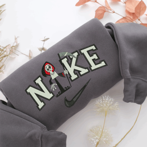 Nike Grim Reaper Nike Embroidered Sweatshirt, Nike Movie Inspired, Best Gifts Idea For Him Her - Image 4