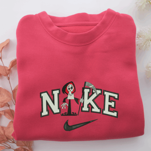 Nike Grim Reaper Nike Embroidered Sweatshirt, Nike Movie Inspired, Best Gifts Idea For Him Her - Image 5