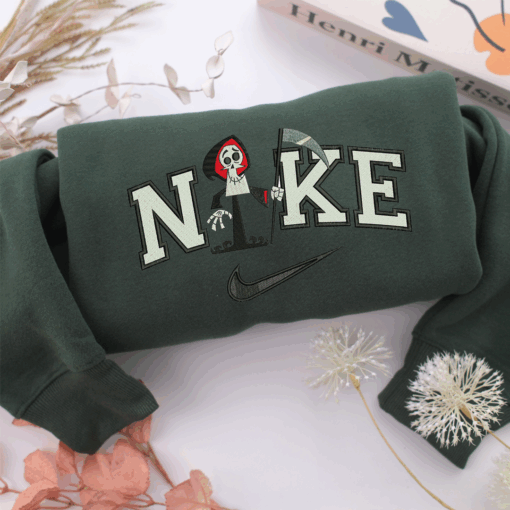 Nike Grim Reaper Nike Embroidered Sweatshirt, Nike Movie Inspired, Best Gifts Idea For Him Her - Image 3