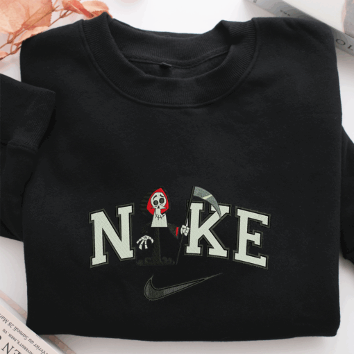 Nike Grim Reaper Nike Embroidered Sweatshirt, Nike Movie Inspired, Best Gifts Idea For Him Her - Image 2