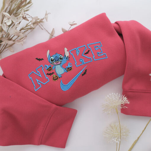 Nike Halloween Stitch Embroidery, Disneyland Embroidered Sweatshirt, Movie Disney Inspired, Best Gifts Idea For Him Her - Image 4