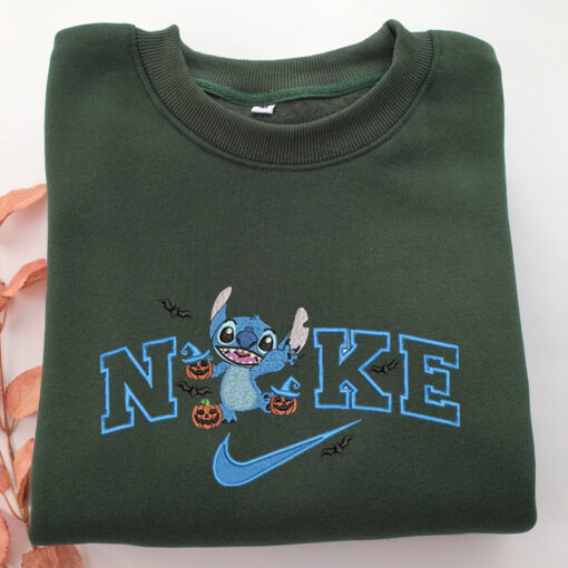 Nike Halloween Stitch Embroidery, Disneyland Embroidered Sweatshirt, Movie Disney Inspired, Best Gifts Idea For Him Her - Image 3