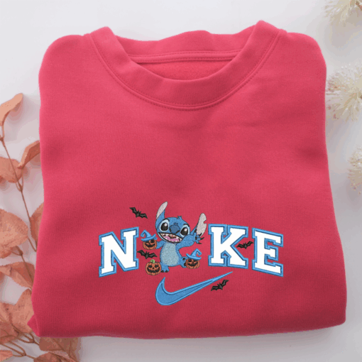 Nike Halloween Stitch Nike Embroidered Sweatshirt, Nike Movie Inspired, Best Gifts Idea For Him Her - Image 5