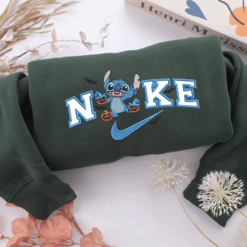 Nike Halloween Stitch Nike Embroidered Sweatshirt, Nike Movie Inspired, Best Gifts Idea For Him Her - Image 3