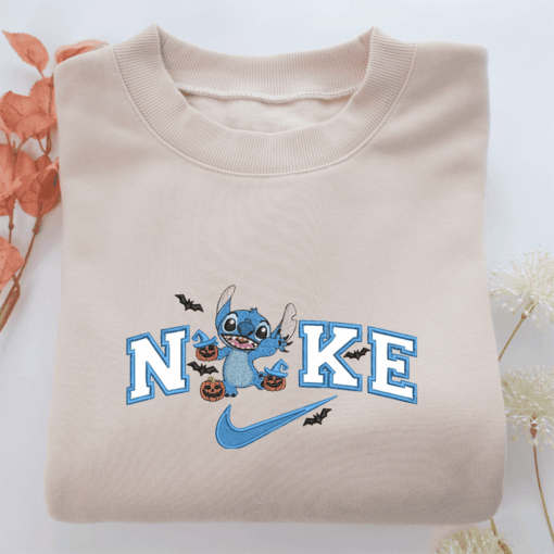 Nike Halloween Stitch Nike Embroidered Sweatshirt, Nike Movie Inspired, Best Gifts Idea For Him Her