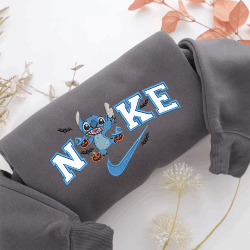 Nike Halloween Stitch Nike Embroidered Sweatshirt, Nike Movie Inspired, Best Gifts Idea For Him Her - Image 4