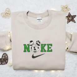 Nike Halloween x Mickey Mouse Head Mummy Embroidered Sweatshirt Horror Movie Halloween Embroidered Shirt Best Halloween Gift Ideas
