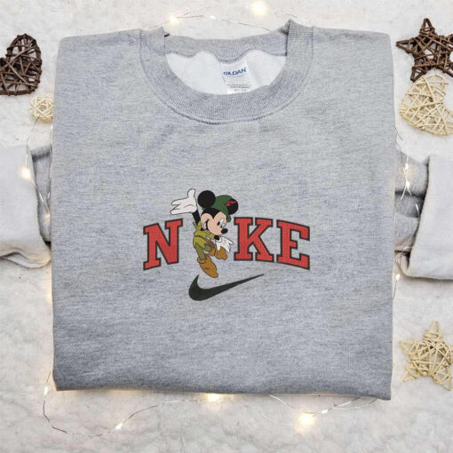 Nike Halloween x Mickey Mouse Pirate Embroidered Sweatshirt Horror Movie Halloween Embroidered Shirt Best Halloween Gift Ideas