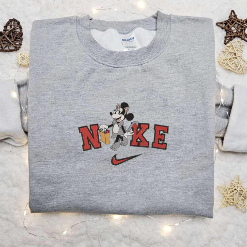 Nike Halloween x Minnie Mouse Cat Candy Bag Embroidered Sweatshirt Disney Characters Embroidered Shirt Best Halloween Gift Ideas