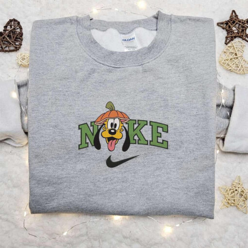 Nike Halloween x Pluto Pumpkin Hat Embroidered Sweatshirt Walt Disney Characters Embroidered Shirt Best Halloween Gift Ideas