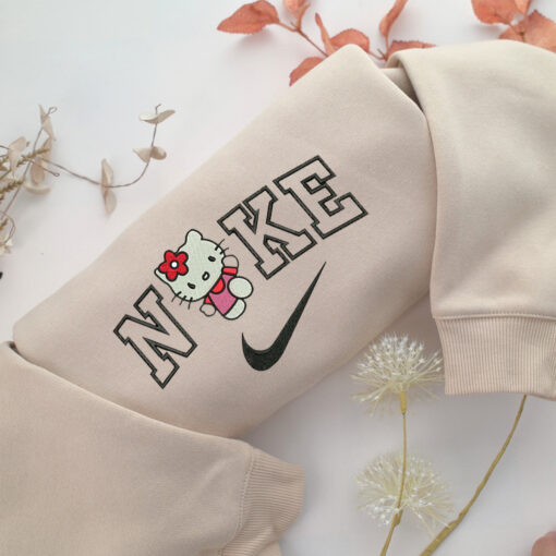 Nike Hello Kitty Embroidery, Disneyland Embroidered Sweatshirt, Movie Disney Inspired, Best Gifts Idea For Him Her