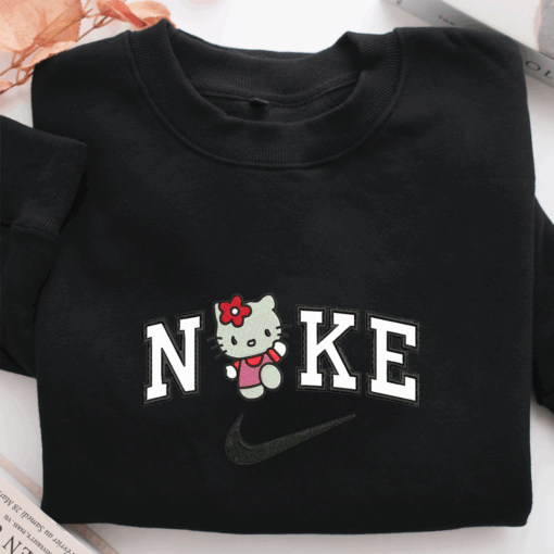 Nike Hello Kitty Nike Embroidered Sweatshirt, Nike Movie Inspired, Best Gifts Idea For Him Her - Image 3
