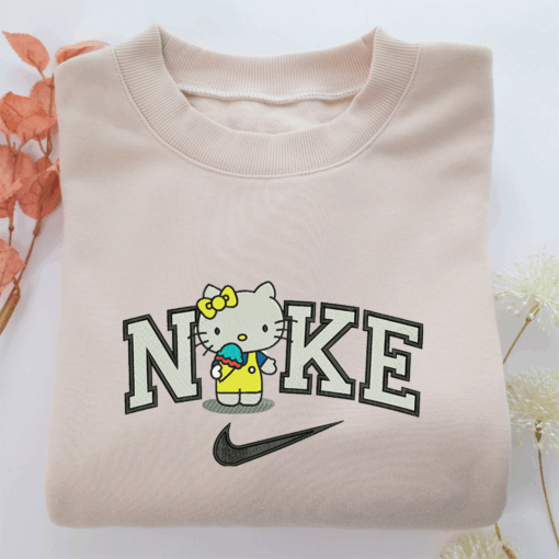 Nike Hello Kitty Nike Embroidered Sweatshirt, Nike Movie Inspired, Best Gifts Idea For Him Her - Image 2