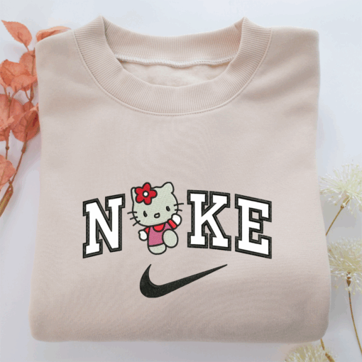 Nike Hello Kitty Nike Embroidered Sweatshirt, Nike Movie Inspired, Best Gifts Idea For Him Her