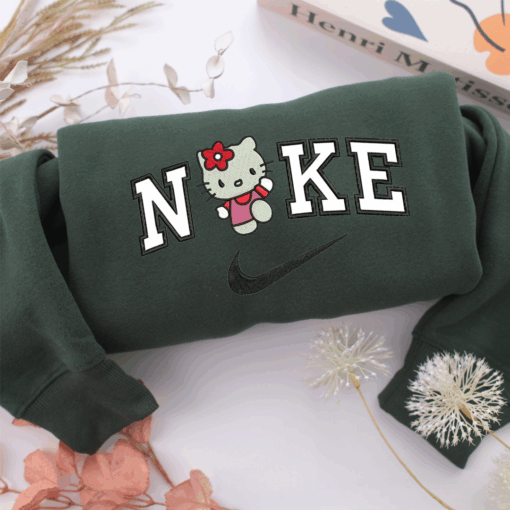 Nike Hello Kitty Nike Embroidered Sweatshirt, Nike Movie Inspired, Best Gifts Idea For Him Her - Image 5