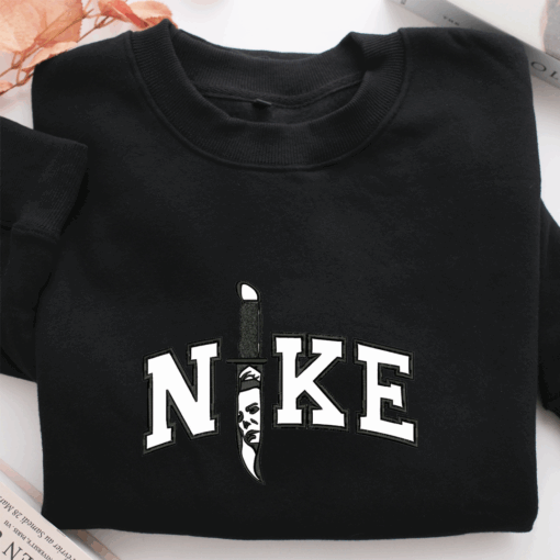 Nike Horror Knife Nike Embroidered Sweatshirt, Nike Movie Inspired, Best Gifts Idea For Him Her - Image 2