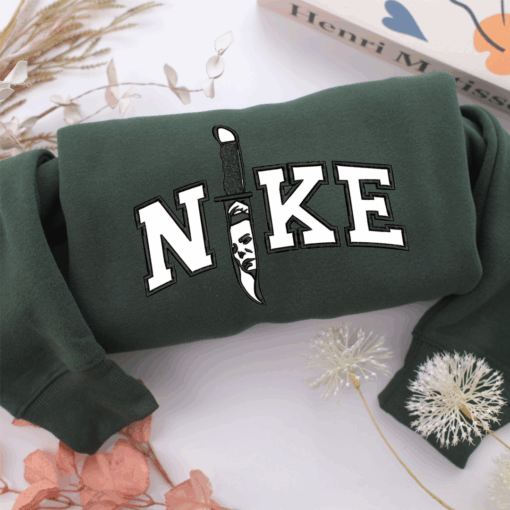 Nike Horror Knife Nike Embroidered Sweatshirt, Nike Movie Inspired, Best Gifts Idea For Him Her - Image 3